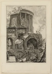 En annan vy av Sibylltemplet i Tivoli, från Views of Rome
