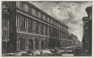 Vy över Palazzo Stopani (ur: Vedute di Roma)