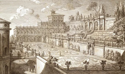 Colonna Gardens i Rom, av Giovanni Battista Piranesi (1720-1778)