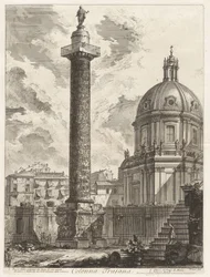 Trajanuskolonnen, ur Vedute di Roma (Vyer över Rom)
