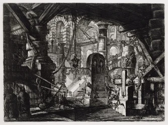 Pelaren med kedjan (Blad 16 i: Carceri d
