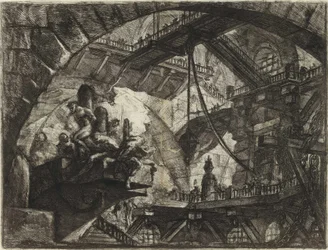 Från serien The Imaginary Prisons (The Prisons of Invention) av Piranesi, Giovanni Battista (1720-1778). Kopparstick, ca 1761, privat samling