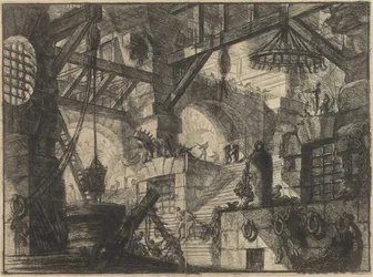 Från serien The Imaginary Prisons (The Prisons of Invention) av Piranesi, Giovanni Battista (1720-1778). Kopparstick, ca 1761, Privat samling