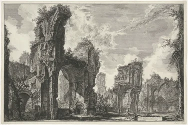 Gezichten op Rome, de Campagna, etc. (122 blad) Ruinerna av Sisto, eller båda av den stora salen i Terme Antoniniane (titel på objektet) Gezichten op Rome (serietitel) Utsikter över Rom tecknade och graverade av Giambattista Piranesi-arkitekten Ve(nez)iano