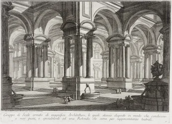 Magnifikt arkitektoniskt rum