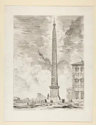 Egyptisk Obelisk (Egyptisk Obelisk), från utsikt över Rom