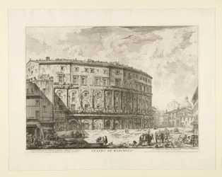 Marcellus teater (Marcellus teater), från utsikt över Rom