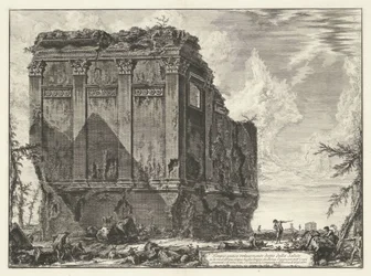 Tempel van Salus i Rom Forntida tempel allmänt känt som della Salute på Via d