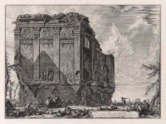 Forntida tempel allmänt känt som della Salute på Via d