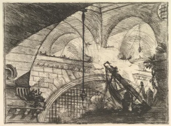 The Arch with a Shell Ornament, från Carceri dinvenzione Imaginary Prisons, ca. 1749-50.