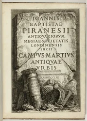 Campus Martius i det antika Rom, verk av G.B. Piranesi, Fellow i Royal Society of Antiquaries, London