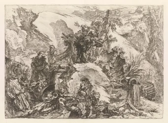 Skeletten, från Grotteschi (Grotesques)