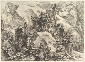 The Skeletons, från Grotteschi Grotesques, ca. 1748.