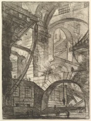 The Smoking Fire, från Carceri dinvenzione Imaginary Prisons, ca. 1749-50.