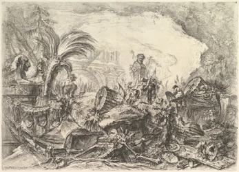 Triumfbågen, från Grotteschi Grotesques, ca. 1748.