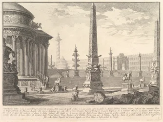Den antika Capitolium steg upp med cirka hundra steg. . . Campidoglio myra..., ca. 1750.