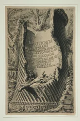 Titelsida till volym II av Le Antichità? Roman: Antikviteterna? Romane av Giambatista Piranesi venetiansk arkitekt Andra volymen som innehåller resterna av