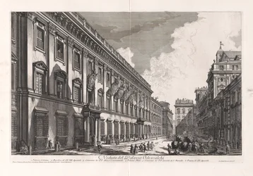 Veduta del Palazzo Odescalchi (Utsikt över Odescalchi-palatset), från Vedute di Roma (Utsikt över Rom)