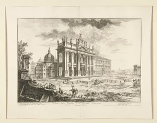 Utsikt över basilikan S. Giovanni Laterano, från utsikt över Rom