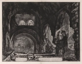 Invändig utsikt över Villa of Maecenas