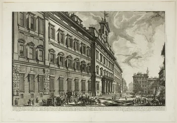 Utsikt över Palazzo di Montecitorio, från utsikt över Rom