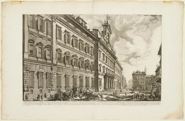 Utsikt över Palazzo di Montecitorio, från utsikt över Rom