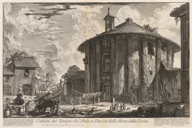 Utsikt över Rom: Cybeletemplet, 1758.