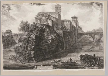Utsikt över Rom: The Isola Tiberina
