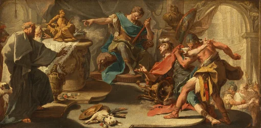 Sankt Eustachius vägrar avgudadyrkan