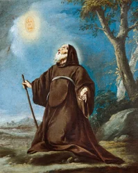 St Francis av Paola, av Giovanni Battista Pittoni den yngre (1687-1767)
