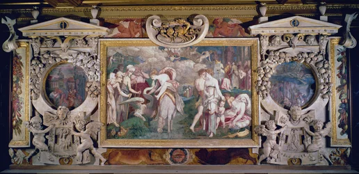 The Fountain of Youth, detalj av dekorativt schema i Francis I:s galleri, 1530-40