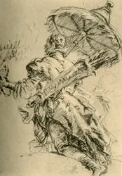 En mor med koger och parasoll, 1752, 1928.