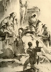 Tillbedjan av Magi, c1745, 1928