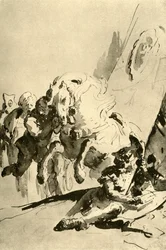 Alexander och Bucephalus, mitten av 1700-talet, 1928