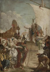 Antonius leder Kleopatra ombord