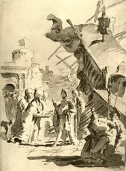 Capitulation of a Town, mitten av 1700-talet, 1928