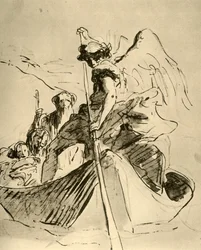 Flyg till Egypten, mitten av 1700-talet, 1928