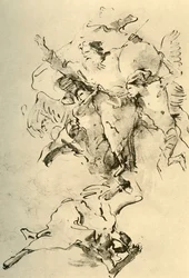 Gud Fadern omgiven av änglar, 1758-1759, 1928