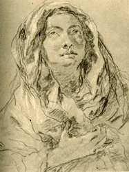 Mater Dolorosa, mitten av 1700-talet, 1928