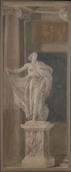 Metafysik, 1760 (fresk överförd till duk)