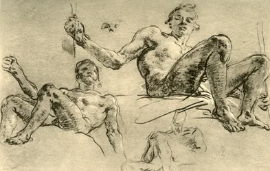 Nakenstudier, mitten av 1700-talet, 1928