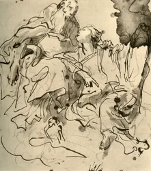 Gammal man och ung kvinna, 1761, 1928