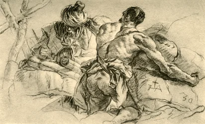Orientaliska köpmän med varubalar, 1753, 1928