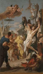 Studie för "The Martyrdom of Saint Sebastian" (för Augustinerklostret i Diessen, Tyskland)