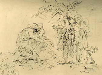 The Opening of a Grave, mitten av 1700-talet, 1928.