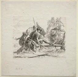 Olika Caprices: De två soldaterna och de två kvinnorna, 1785.