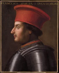 Porträtt av Francesco Sforza