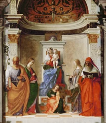 Sacra Conversazione (målning på duk)