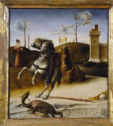 Sankt Georg dödar draken, ca 1430-1516 (målning)