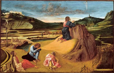The Agony in the Garden, c.1465 (tempera på panel)
